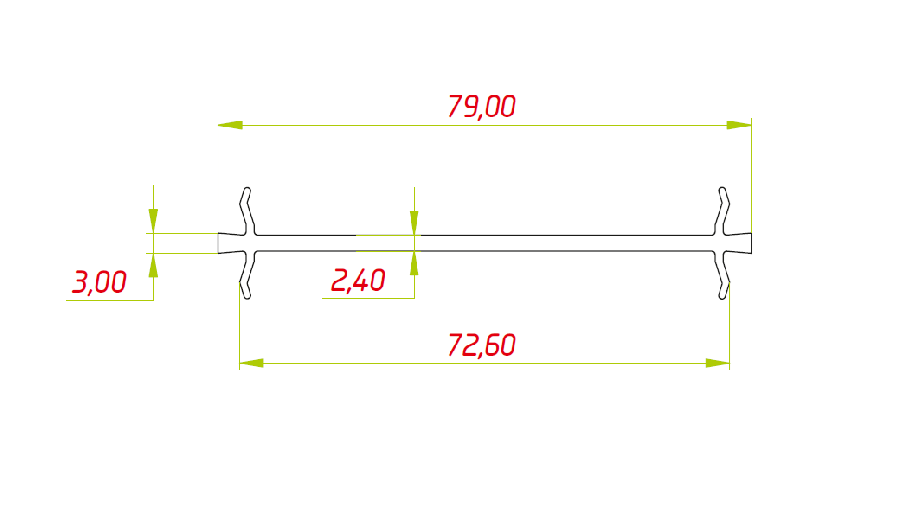 Соединитель Н-образный 3х80 Соединитель Н-образный 3х80