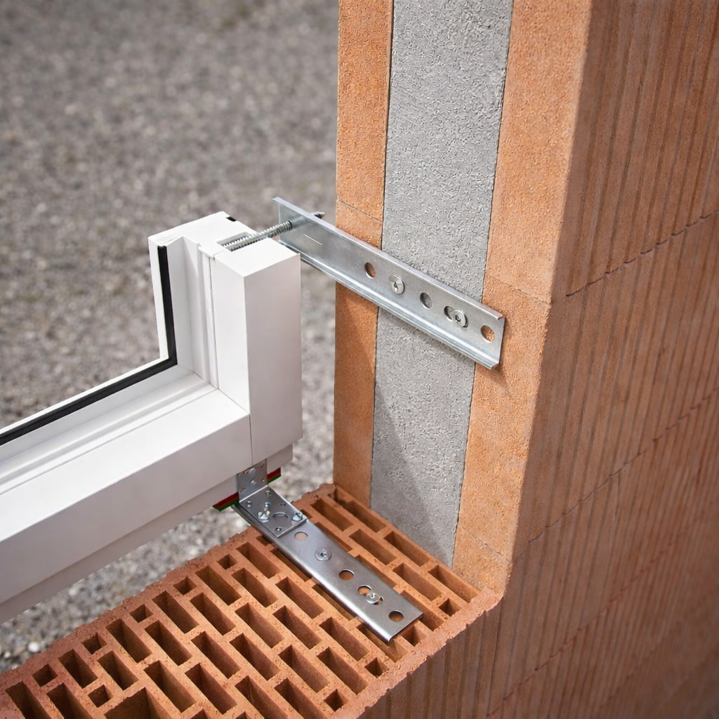 Выносной монтаж окон: надежное решение с U-образными пластинами