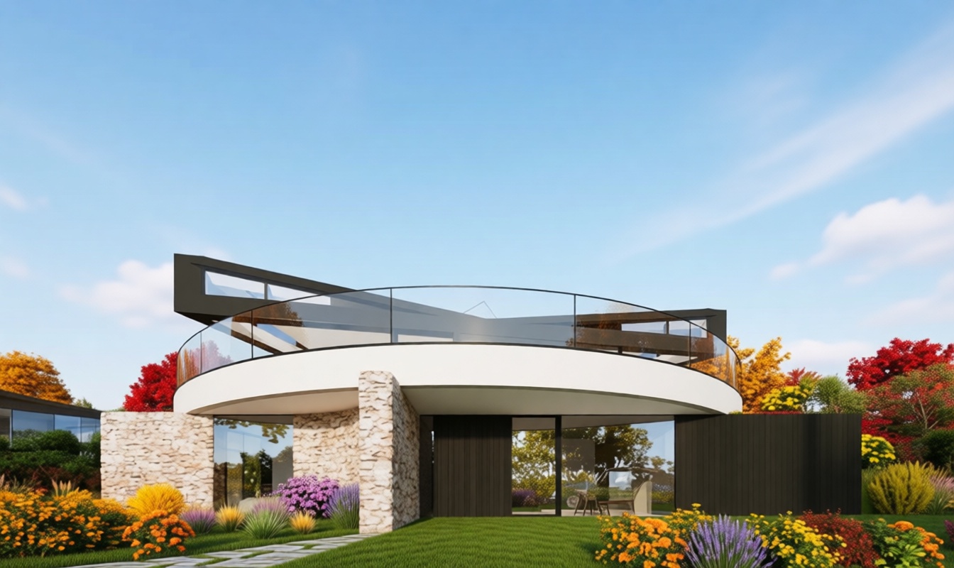Вращающееся здание от Devon House.