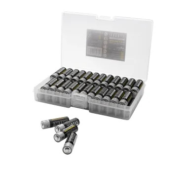 Алкалиновые (щелочные) батарейки AA / LR6 / 15A, 48 шт. в пластиковой коробке, STROXX