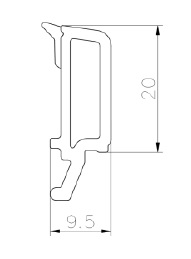  Штапик K-Line 9 мм