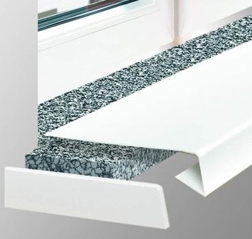 Накладка на подоконник 1,0 мм, белая гладкая, фактурная Накладка на подоконник 1,0 мм, белая гладкая, фактурная